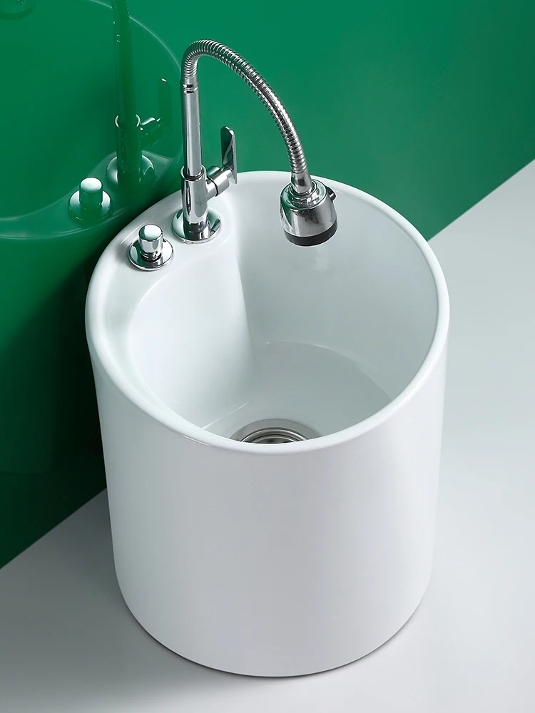 

XL round Mini Wash Mop Pool Slot Floor Type Ceramic Floor Type Geobasin