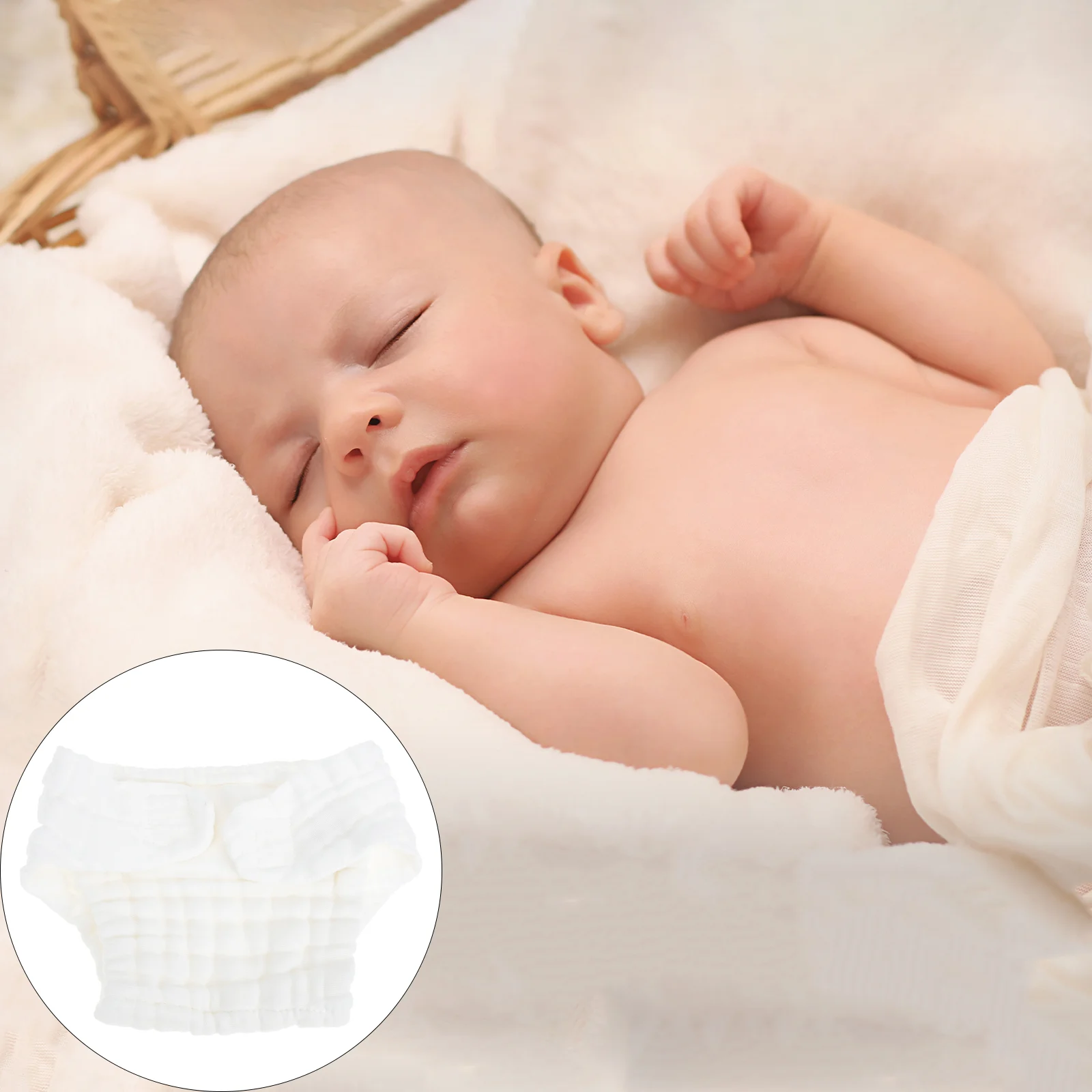 

5Pcs Cloth Washable Reusable Cotton Newborn