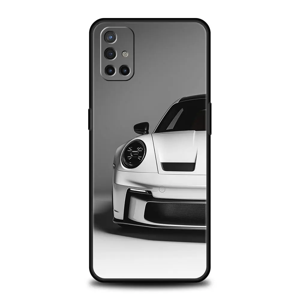 Premium Protective Smartphone Case - Black & White Car Design