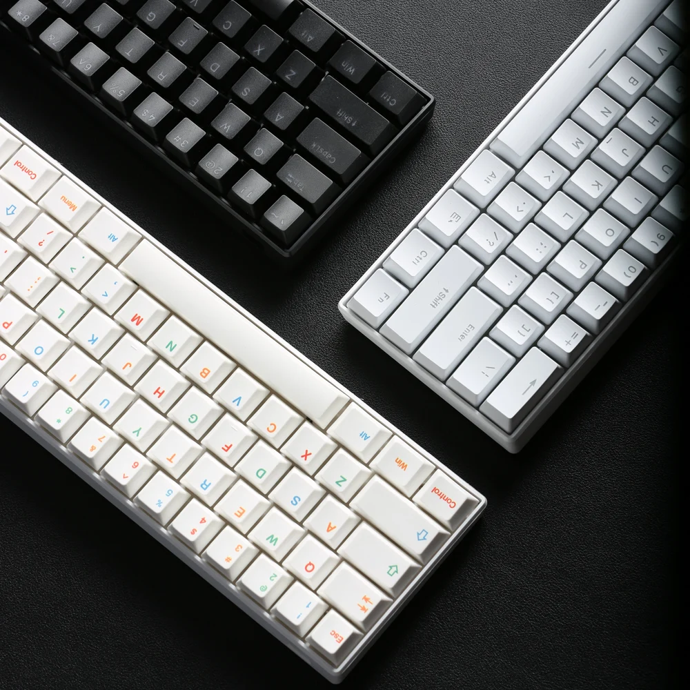 61 Keys Mechanical Keyboard RGB Backlit LED For PC Computer Laptop Office Game