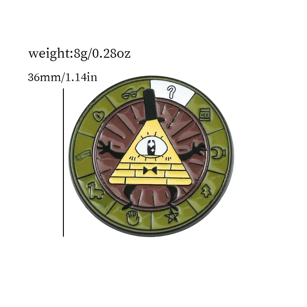 1 Set Disney Anime Gravity Falls Figure Enamel Pins Cartoon Figure ...