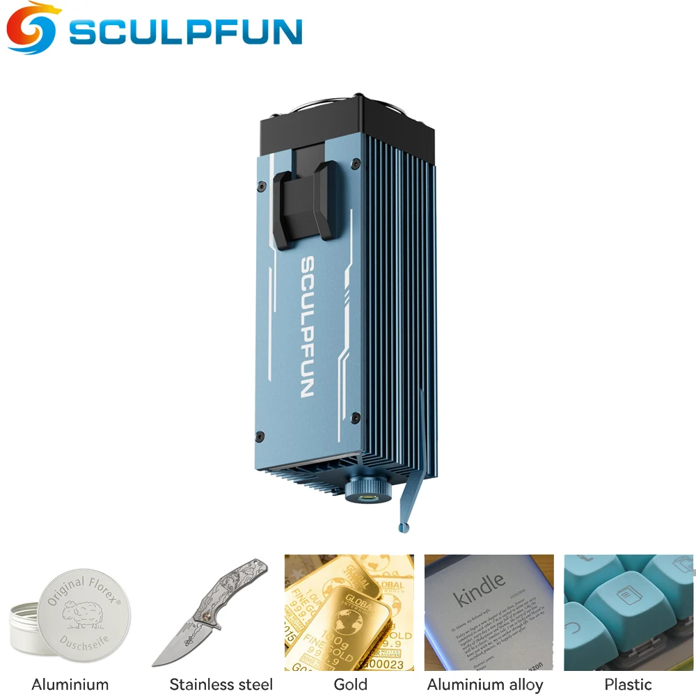 

SCULPFUN 1064nm Infrared Diode Laser Module IR-2 0.03mm Laser Spot for S9/S10/S30/S30 Ultra/SF-A9 Laser Engraver Engraved Metal