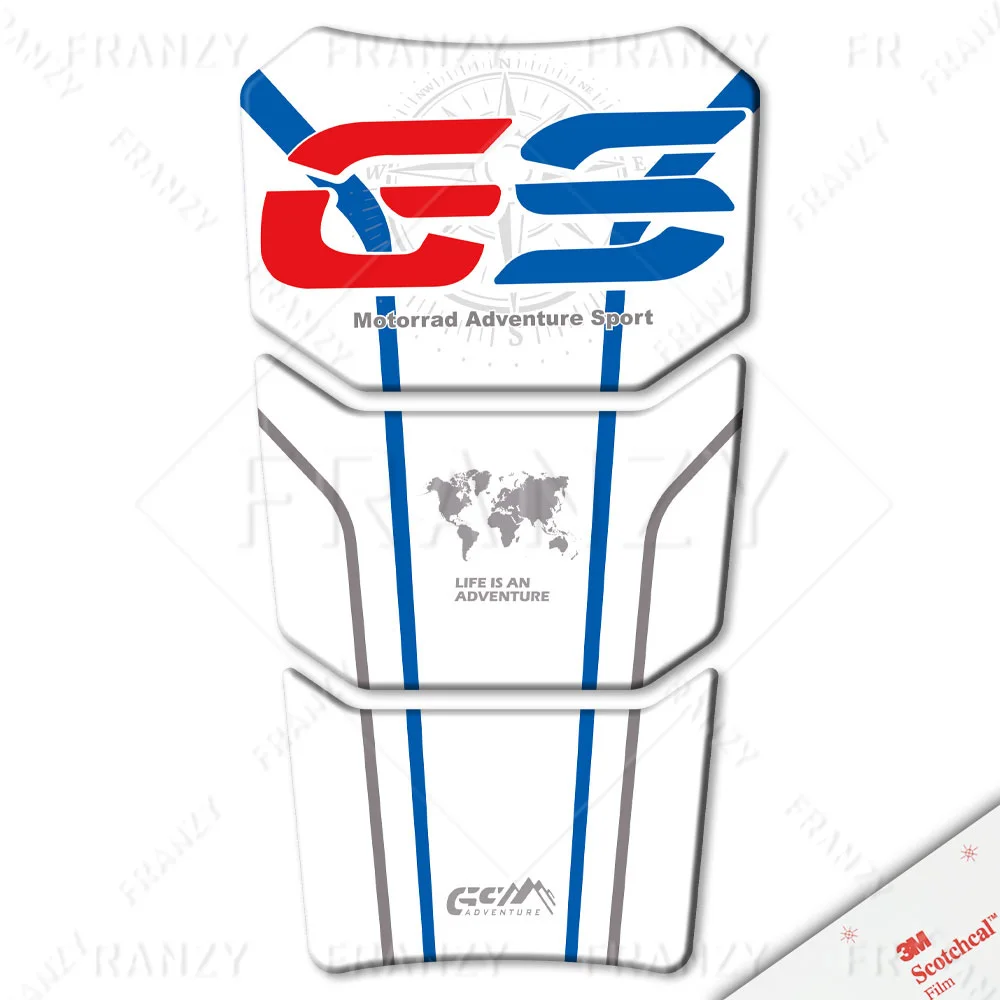 Motorcycle Tank Sticker 3D For R1200GS ADV R1250GS Adventure Triple black 40 years