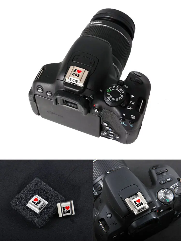 캐논 EOS 5D 마크 IV 5D4 800D 750D 5D3 60D 80D 70D 760D 레블 T7i T6 액세서리용 카메라 메탈 핫슈 커버 보호캡