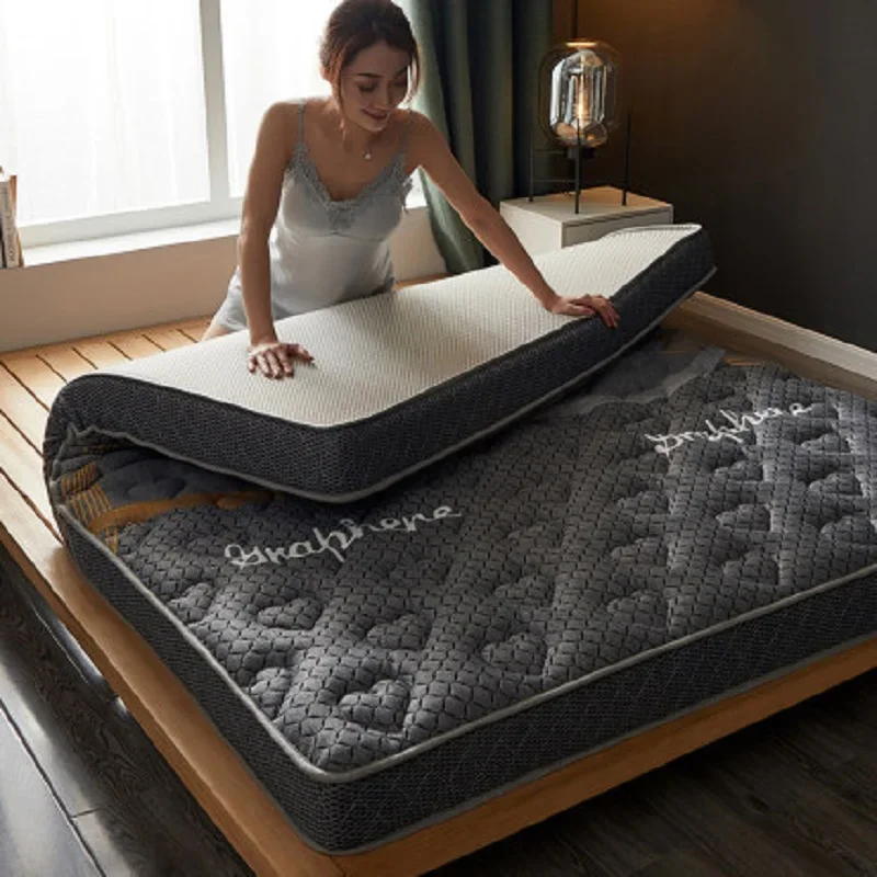 

Natural Memory Foam Mix Latex Super Soft Mattress Slow Rebound Tatami For Family Bedspreads Single Double Size Student Mat
