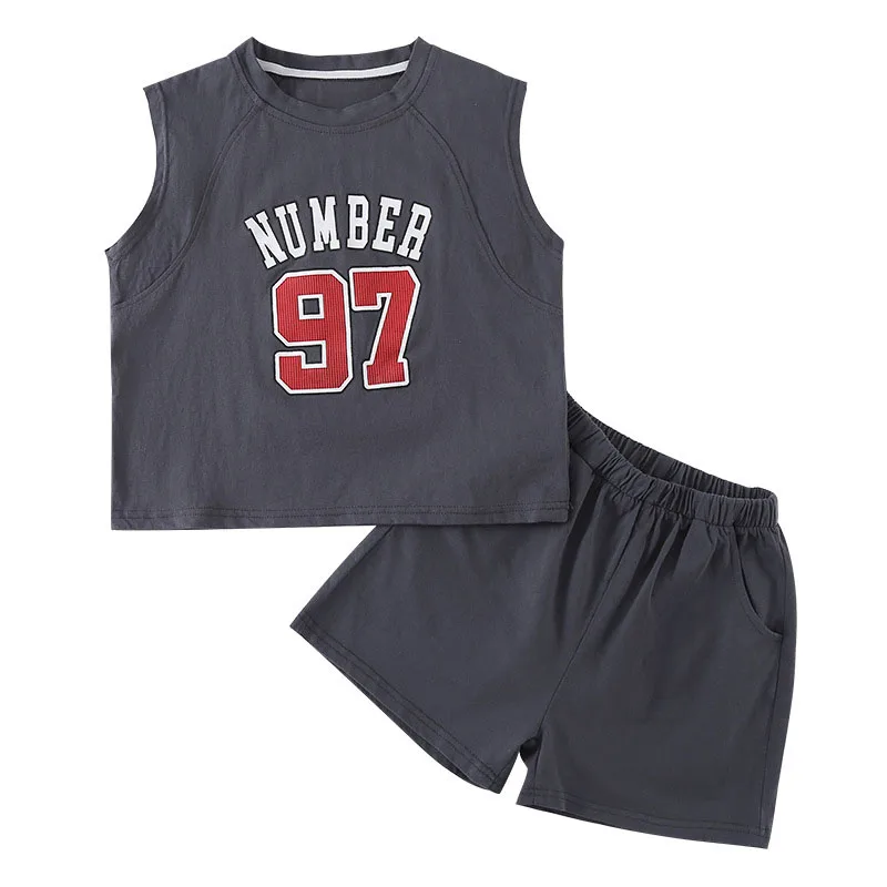 Cotton Summer Sports Set for Kids Boys Girls