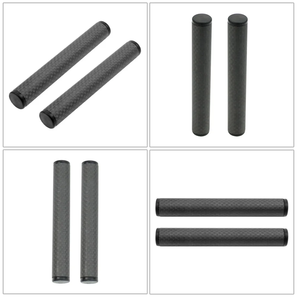 2PCS 10cm 25cm 30cm 40cm Carbon Fiber Tube Rod w/ 15mm Telephoto Lens Support fo