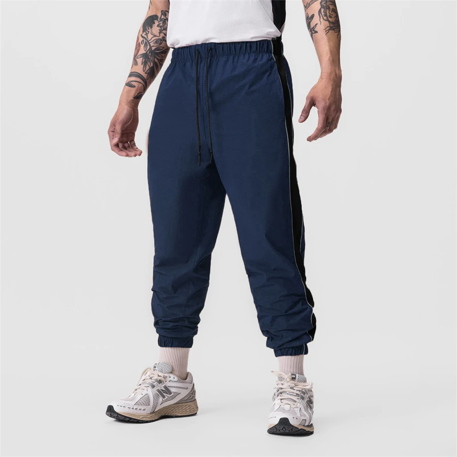 Spring Autumn Ropa Hombre Men Polyester Quick Dry Casual Sport Pants Zipper Pockets Joggers Tactical Fitness Trousers Sweatpants