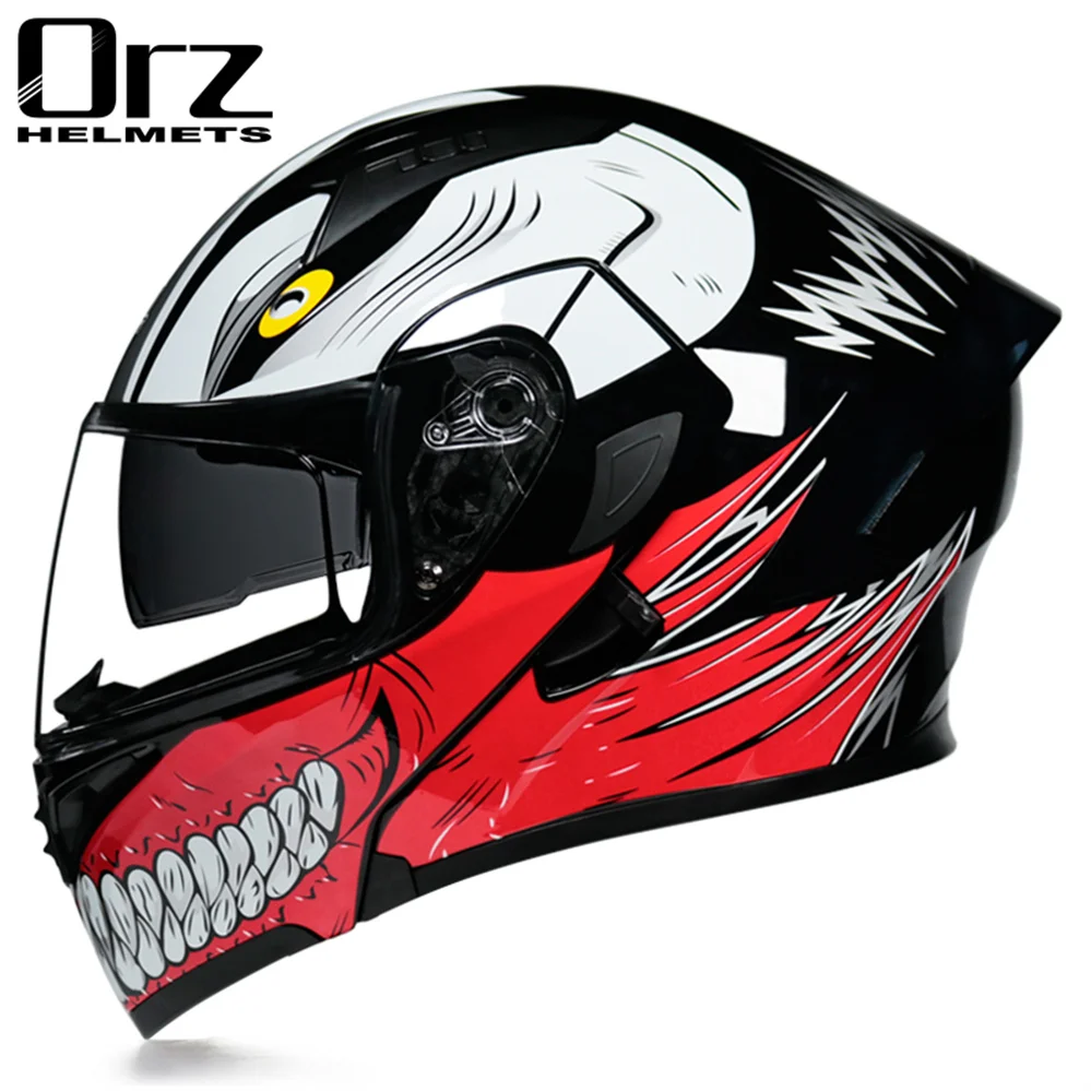 

Karting Racing Full Face Motorcycle Helmet Double Lens Capacetes Para Moto Man Women Safety Casque Motocross Casco Moto Dot ECE