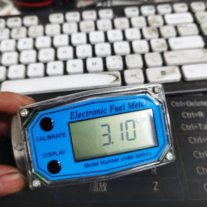 Flow meter turbine flow meter digital turbine flow meter digital for TURBINE flow meter digital LCD display oil fuel flowmeter measure diesel kerosene meter display