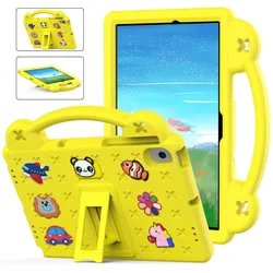 Premium EVA Foam Handle Stand for Tablets - Durable and Kid - Friendly Design (YELLOW)