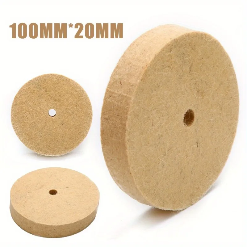4" Wool Felt Polishing ing Grinding Wheel Polisher Disc Pad Rotary Tool 100*20mm Mayitr Abrasive Tools