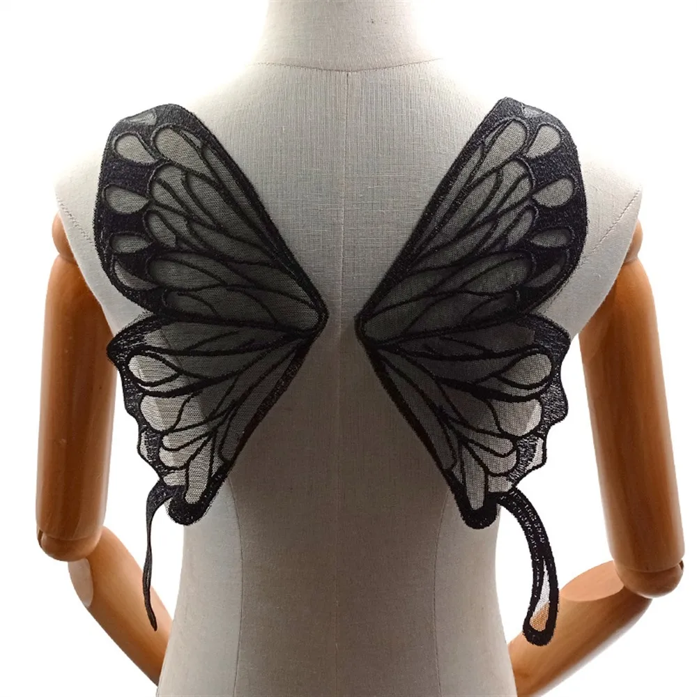 Embroidered Butterfly Wing Lace Applique Corsage