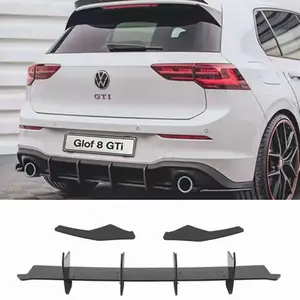 Car Front Bumper Lip Body Kit Spoiler Canard Splitter Diffuser For VW Golf  8 MK8 GTI GTD GTE R-LINE TSI TDI 2020-2022 Tuning - AliExpress