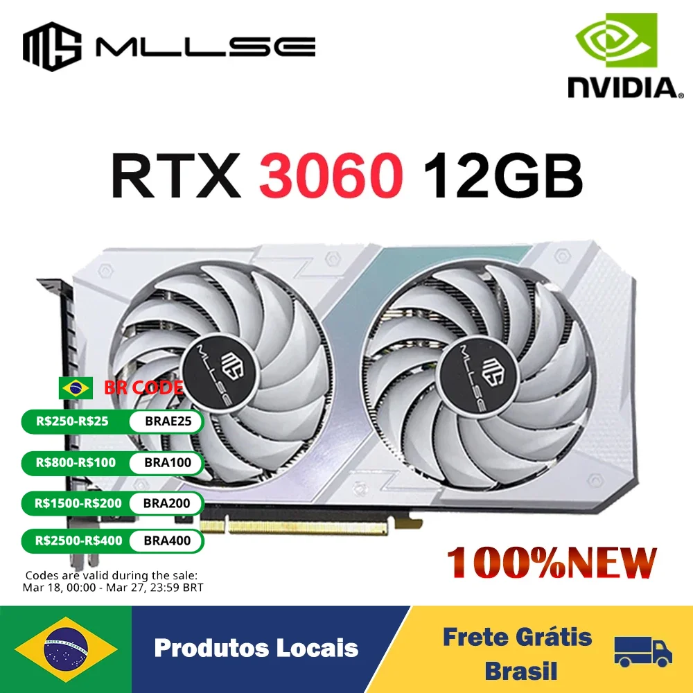 

Видеокарта MLLSE RTX 3060, 12 Гб, стандартный Графический Процессор NVIDIA GPU GDDR6, 4,0 бит, 8-контактный разъем HDMI * 1 DP * 3 PCI-E x 16 rtx3060, видеокарта 12 Гб