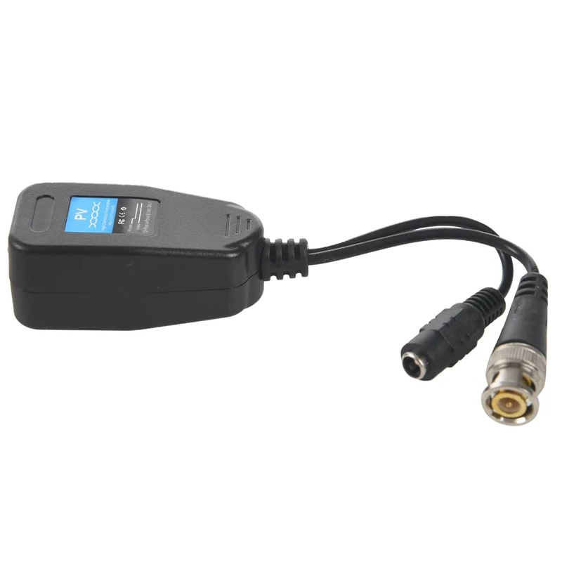 HD-CVI/TVI/AHD Passive Video Balun With Power Connector And RJ45 CAT5 Data Transmitter 3 Pair
