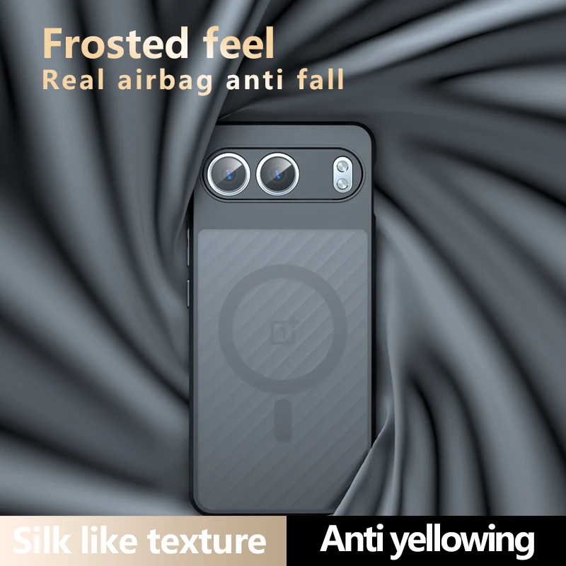 Luxury Armor Frosted Magnetic Transparent Shockproof Bumper Case