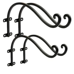 Iron Wall - Mount Hook for Hanging Plants and Decor - Indoor & Outdoor Use (4pcs)
