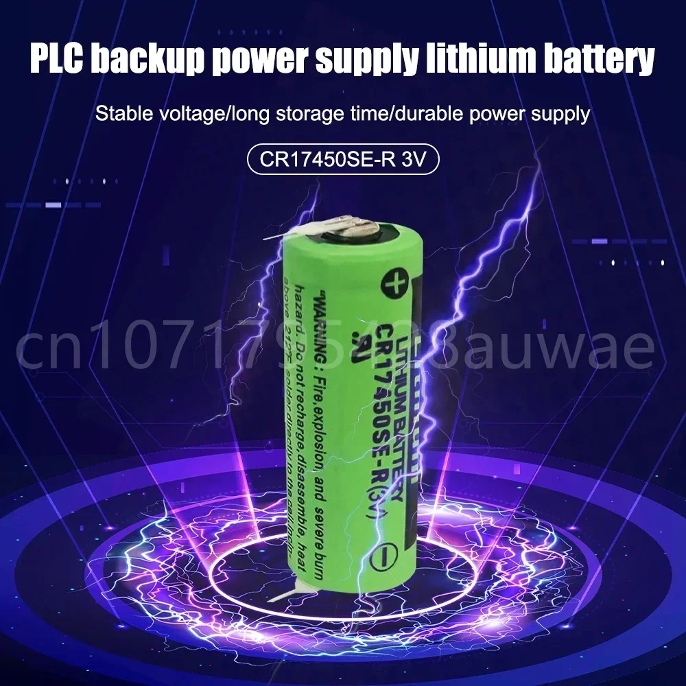 10PCS New CR17450SE-R (3V) CR17450 CR17450SE with Leg Instrumentation Equipment Industrial Control PLC Lithium Battery 6