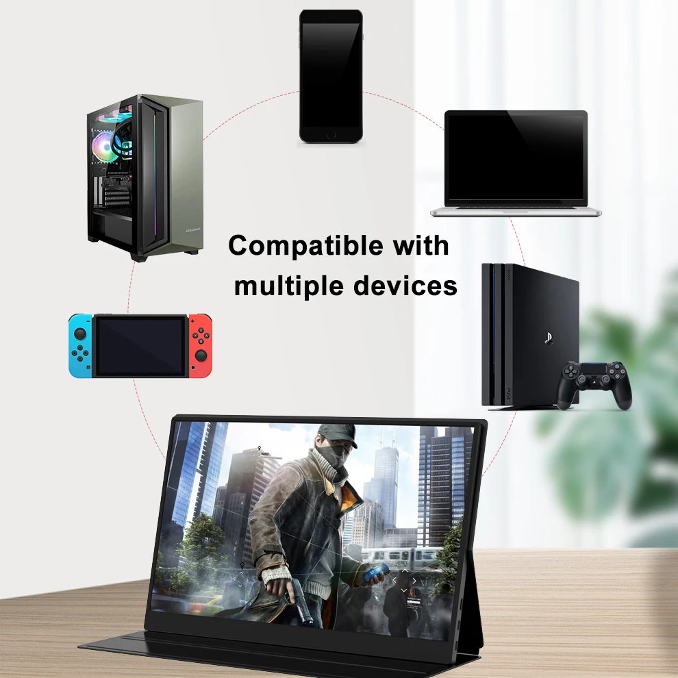 ޴  100% sRGB HDR IPS A ũ HDMI CŸ ̹ ÷, ǻ Ʈ Xbox PS4/5 ġ, 15.6 ġ 1080P FHD