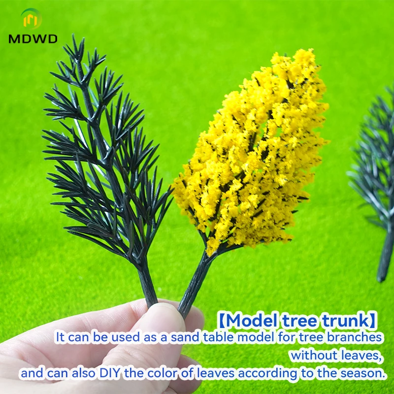 20Pcs  Model Bare Trunk Tree 4cm Train Railway Building Scenery Train Building Garden Park Winter Scene Layout 4