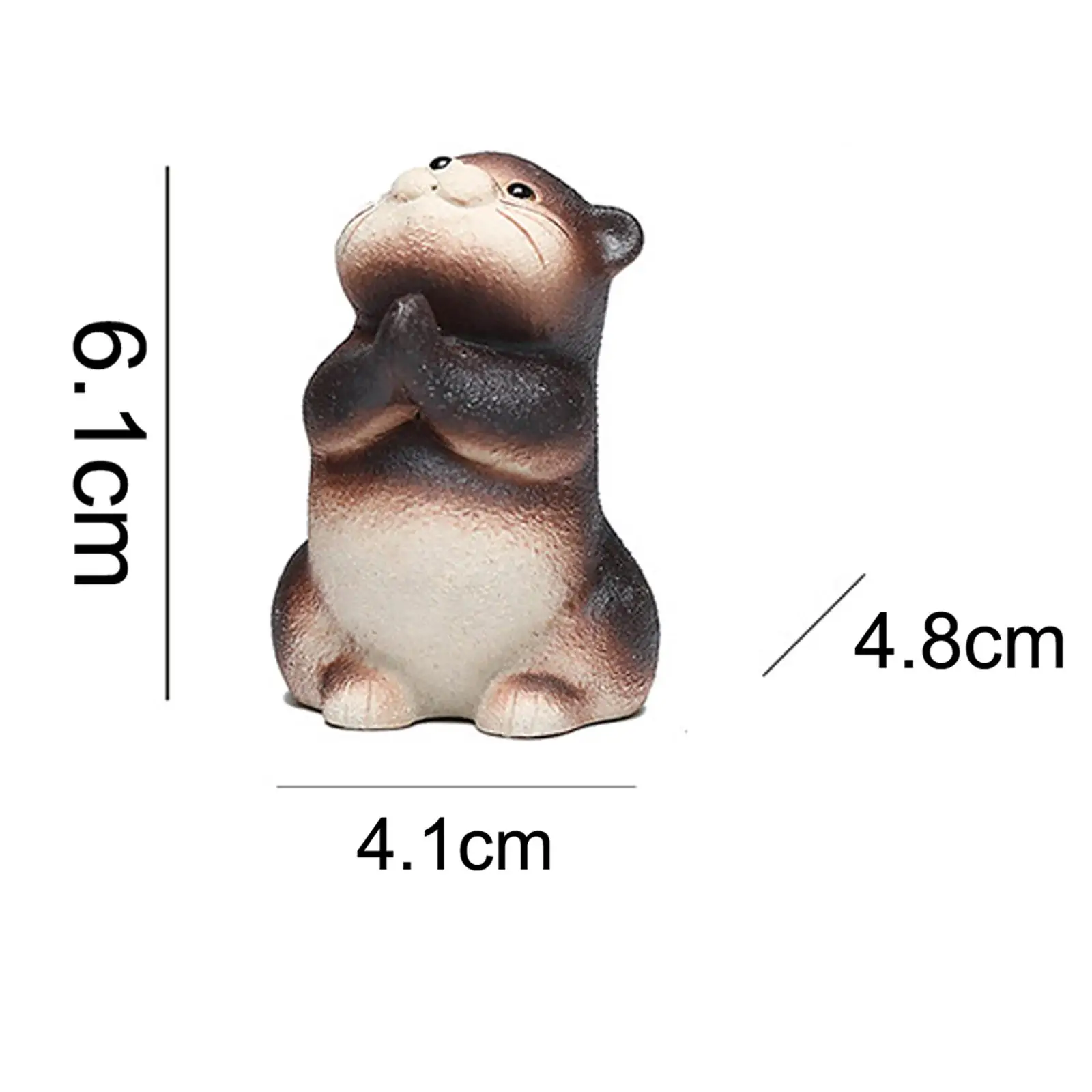 Small Otter Tea Pet Cute Otter Tea Pet for Cafe Bathroom Living Room