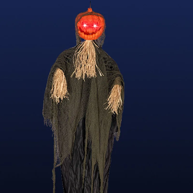 

Halloween Decoration Hanging Electric Pumpkin Ghost Toy Flashing Light Sound Doll Scary Talk Haunted House Horror Party Props