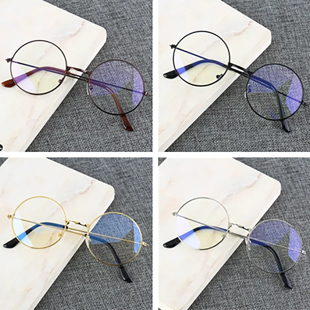 Retro Round Lenses Blue Light Glasses Kids Reading Glasses for Men Women Computer Glasses Blue Light Blocking Students Eyewear