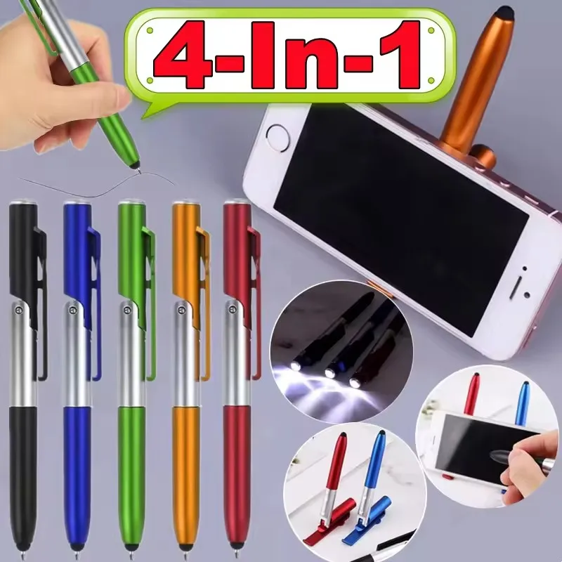 Multifunctional Ballpoint Pen with LED Light and Phone Holder
