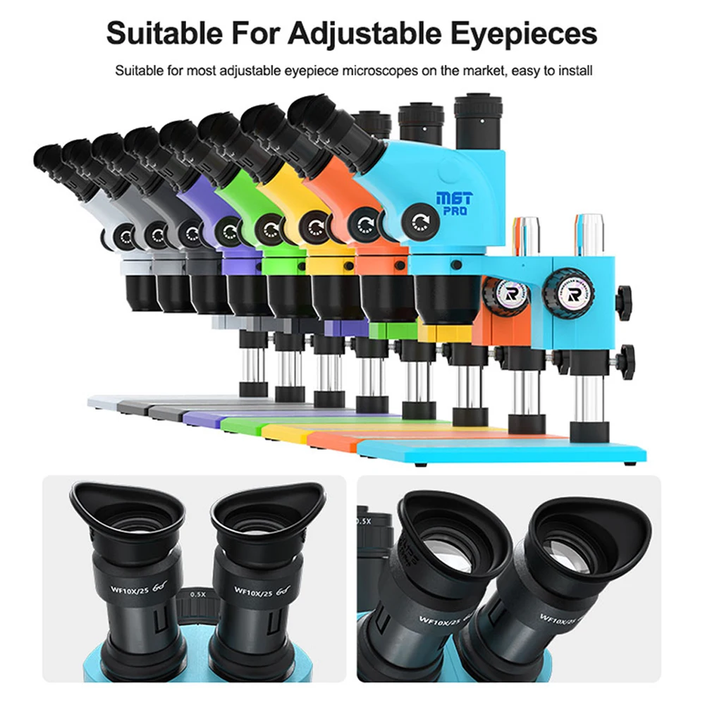 RELIFE M-26 Pro Microscope 3D Goggles Rubber Eyepiece Cover Protective Silicone Eyecup Most Microscopes Light-shielding Tool Eye Protector Cups