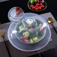 Couvercle anti-éclaboussures pour micro-ondes 22/29CM, avec évent de vapeur, garde la fraîcheur, cuisine, disque d'étanchéité empilable, plaque de couverture, couvercle de bol en plastique 1