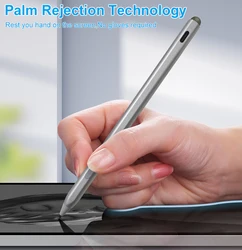 Enhanced Stylus Pen with 4096 Pressure Sensitivity and USB-C Charging (Silver)