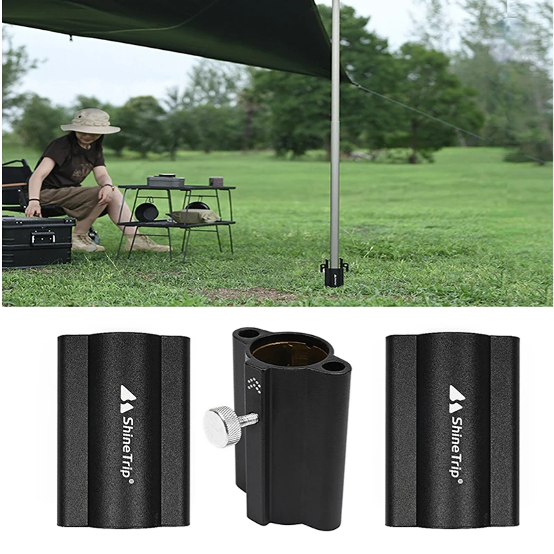 Outdoor Camping Awning Rod Holder Portable Pole Windproof