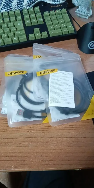 Essager 7A 100W USB Type C Cable For Huawei Honor 88W PD Fast Charging Charger USB A Data Cord Cable For Xiaomi Oneplus Samsung photo review