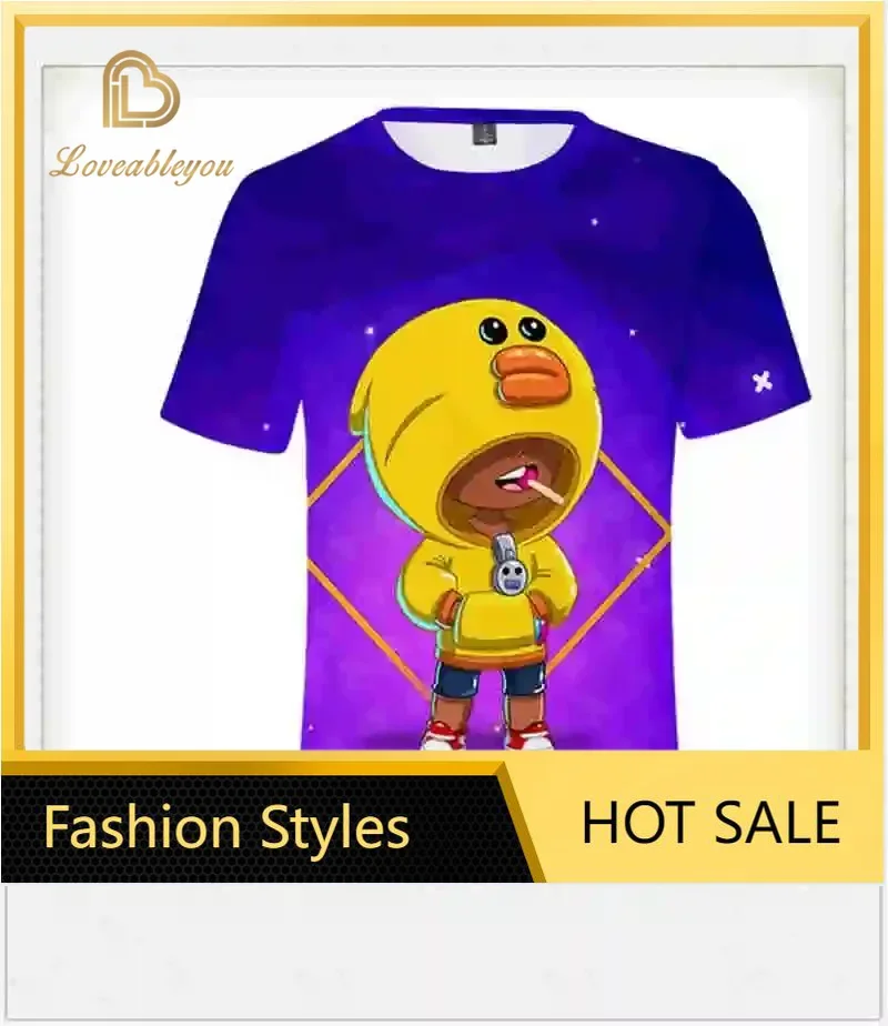 thumbnail image 1 of Sudaderas con capucha de anime para cosplay, camisetas con estampado 3D de 4 a 16 años, camisetas de manga corta, camisetas nuevas de dibujos animados de 2024, sudaderas con capucha de Leon Crow, 1 of 5