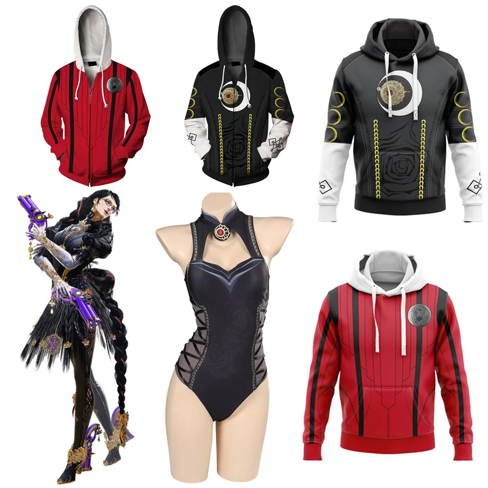 Bayonetta Costume Cosplay Costume Da Bagno Felpa Con Cappuccio Per Le Donne Ragazze Estate Bikini Sexy Costumi Da Bagno Interi Costume Da Bagno Di Car