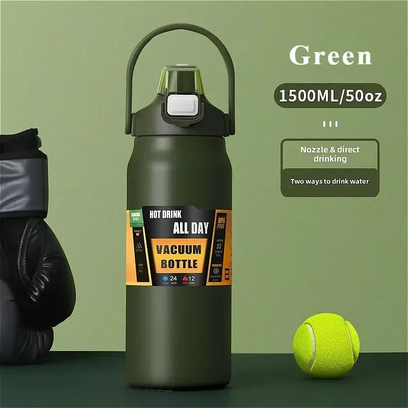 ترمس محمول رياضي خارجي مزود بشفاطة، مصنوع من الفول...