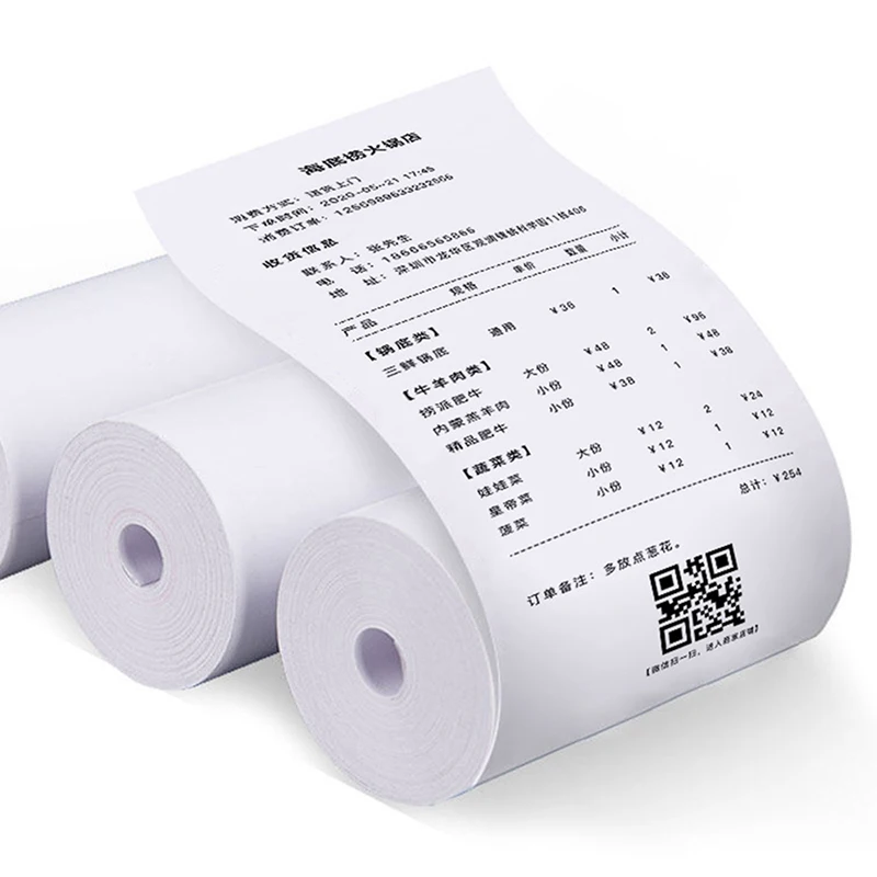 Thermal Printing Paper 57x30mm Semi-Transparent Roll For Kid Instant Print Camera Label