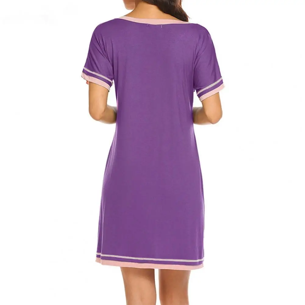 

Popular Mini Dress A-Line Soft Women Dress Spicing Color Casual Dress