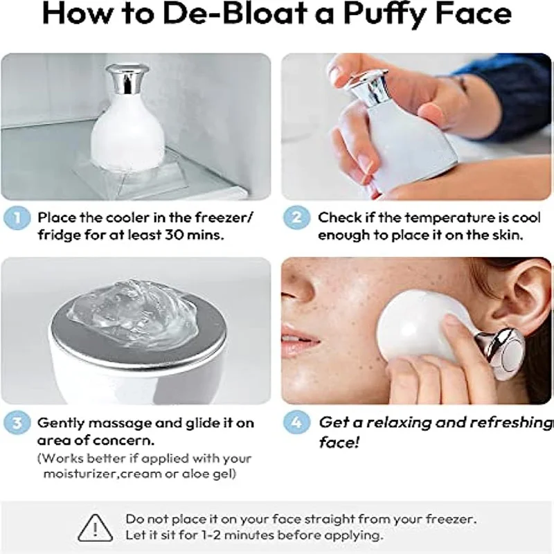 Face Ice Cooler Roller Ice Compress Hammer Beauty Care Tool Skin Massager Tighten Pores Body Reduce Cooling Edema Shrink