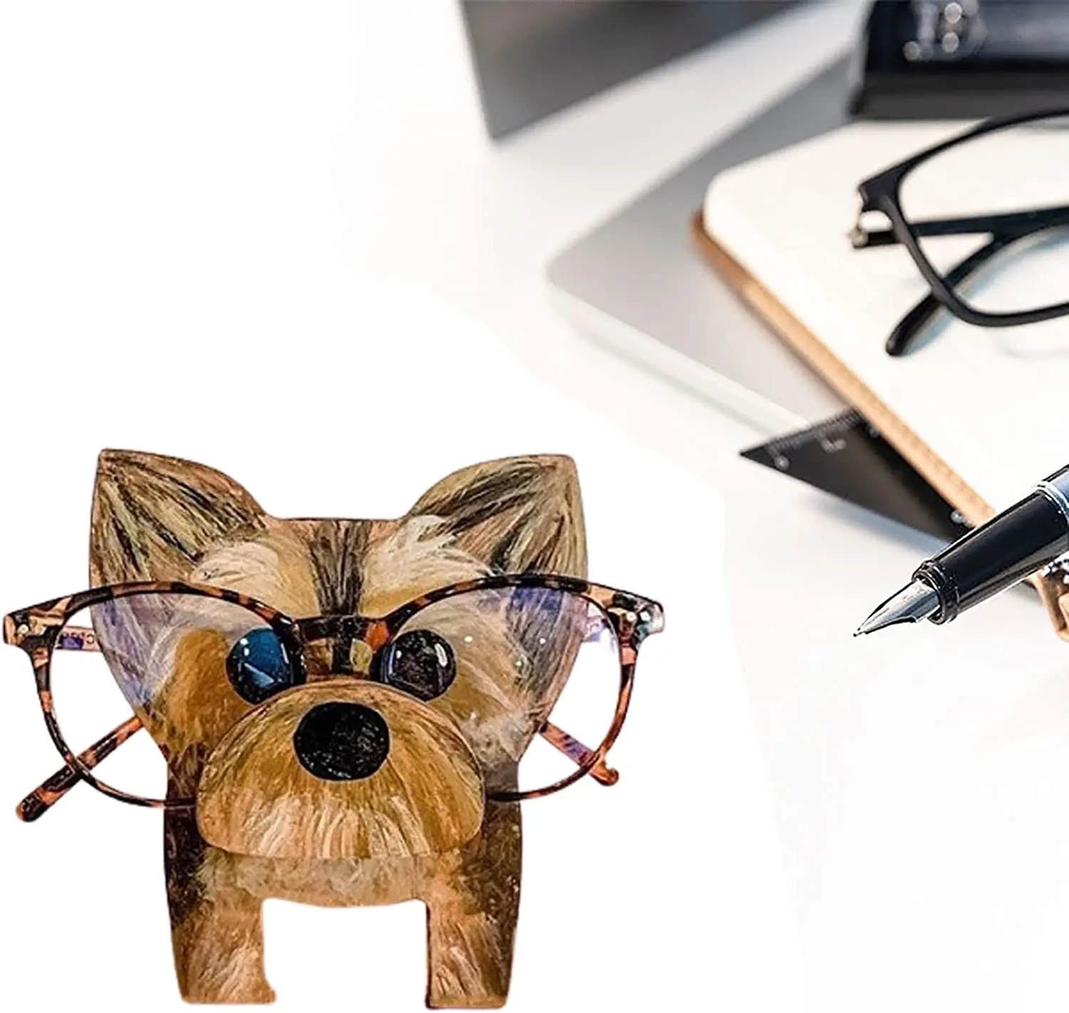 Cute Wooden Eyeglass Holder - Adorable Animal Glasses Stand For