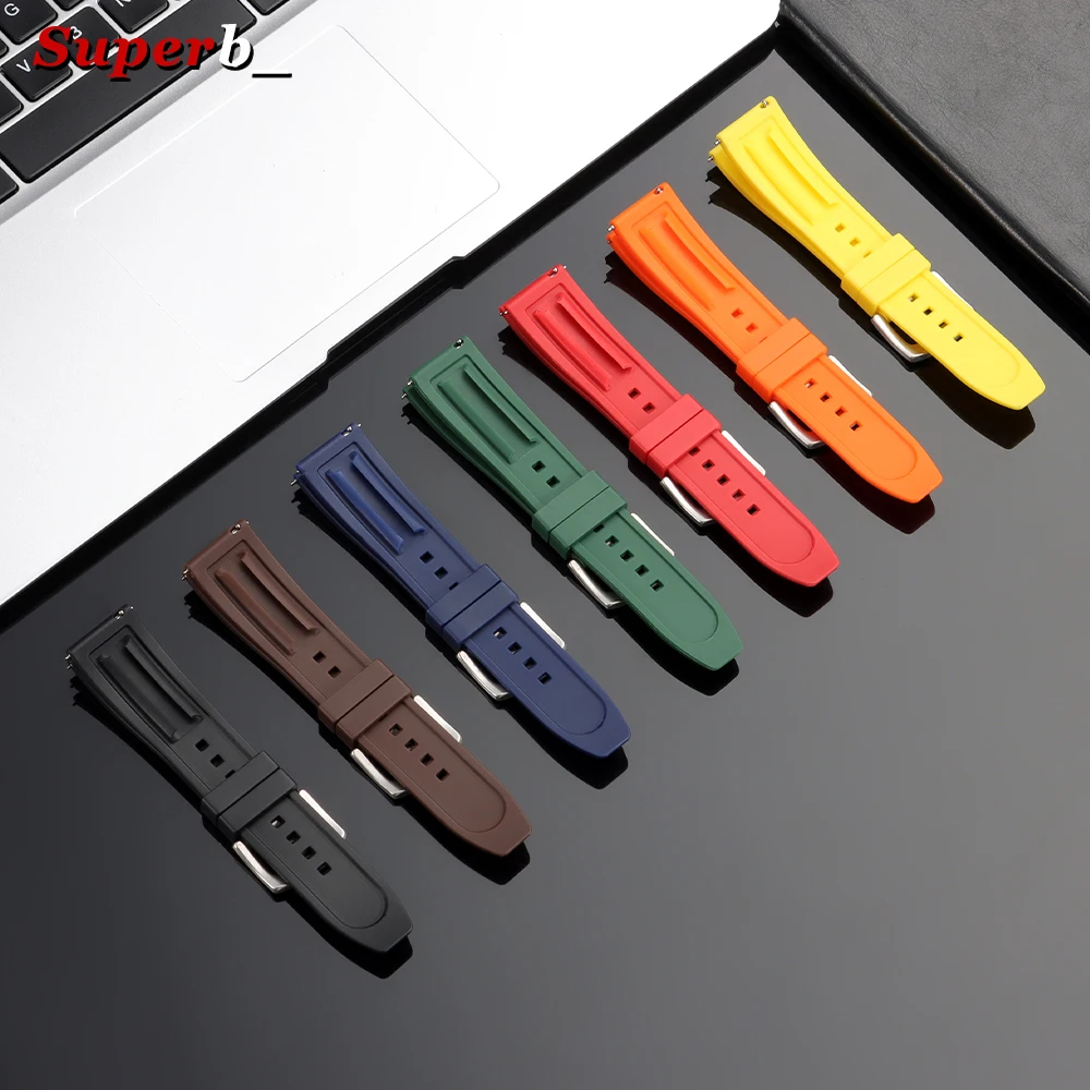 Quick Release Waterproof Silicone Sports Watch Strap - Universal Replacement Wristband