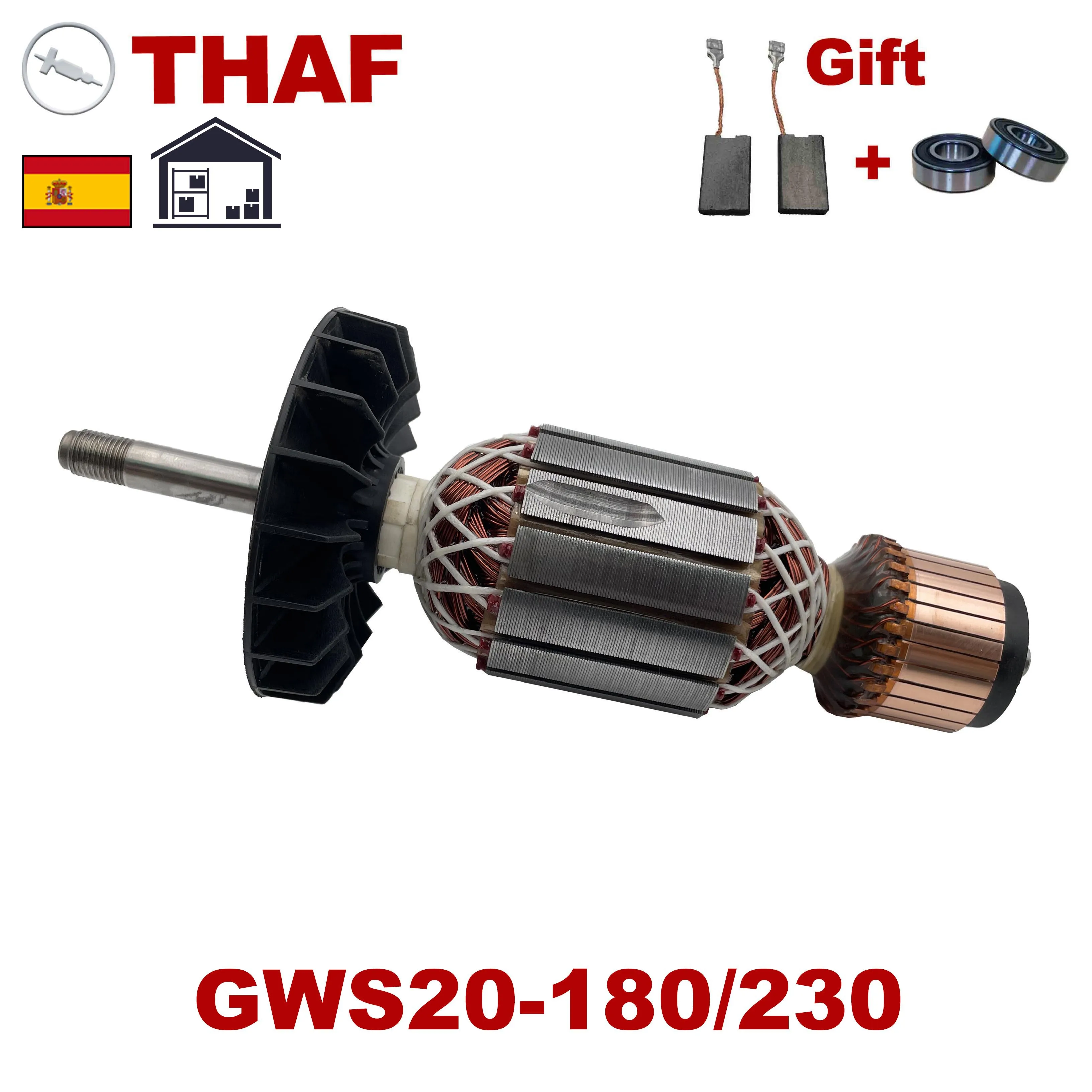 AC220V 240V Armature Rotor Anchor Stator Replacement for BOSCH Angle