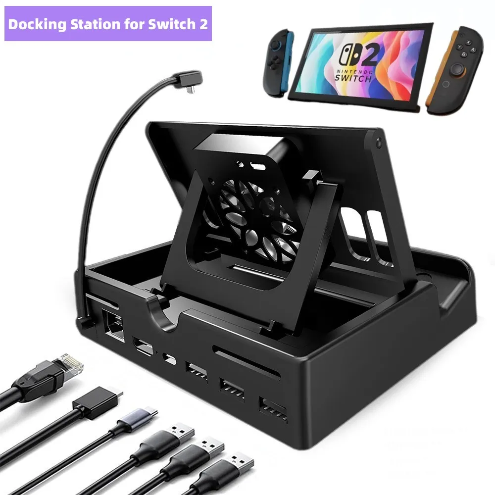 Docking Station Per Switch 2 / OLED / Switch 1 - Stazione Di Ricarica Con 4K HDMI, USB 3.0, Porte USB 2.0 E Type-C