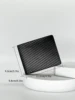 Fashion Trend New Business Casual Students Simple Men's Short Wallet Carbon Fiber with Card Slot Wallet 2
