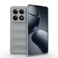 Luxury Soft Silicone TPU Back Bumper - Skin - Friendly Protective Case Cover - Xiaomi 14T (LightGrey)