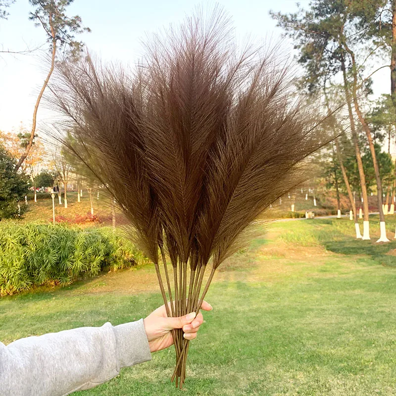 tree outdoor artificial flora artificial & dried flora 5Pcs Faux Pampas Grass Large 120/100/85cm Flower Bouquet Fake Artificial Pampas Grass Decor Tall Fluffy Stems Living Room Decor silk flower artificial & dried arrangements Artificial & Dried Flowers