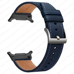 Premium Leather Wristband for Watch Ultra - Elegant Replacement Strap Accessory (Black Blue)