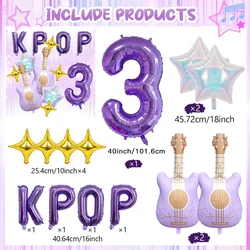 Vibrant Purple Music - Themed Party Decorations Set - Other (3)