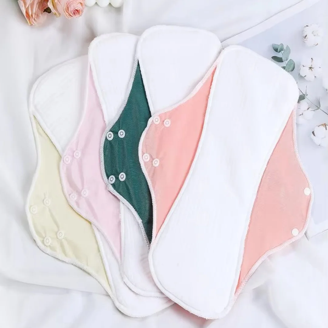 AIO 1PCS 25*33cm Microfiber Women's Sanitary Pad Comfortable & Breathable TPU Coated Waterproof & Leak-Proof Sanitary Pad